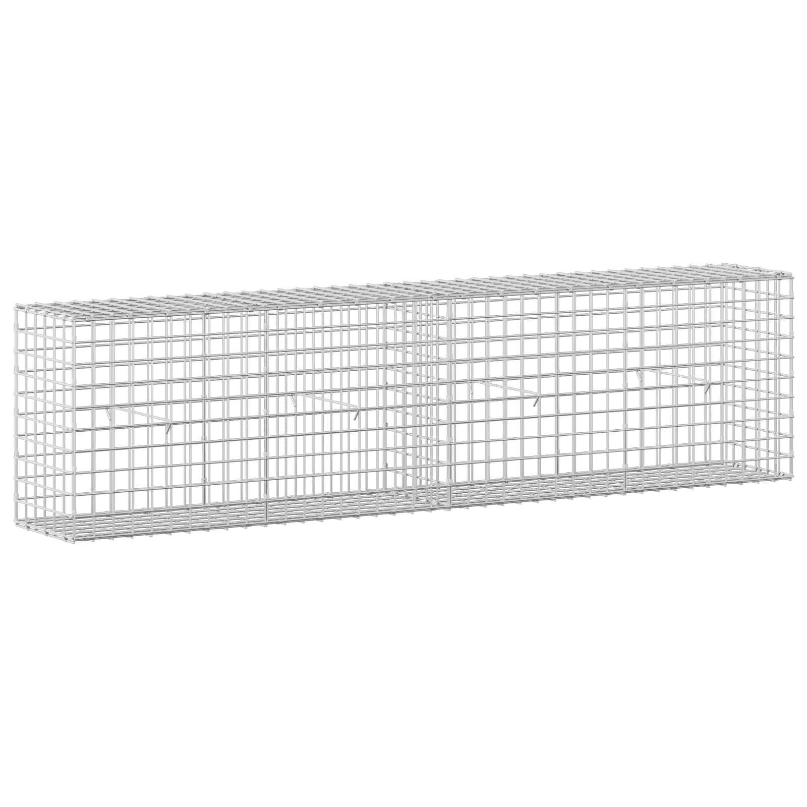 Gabione Mit 3,5 Mm Draht Und 5x5 Cm Maschen 200x30x50 Cm Vidaxl