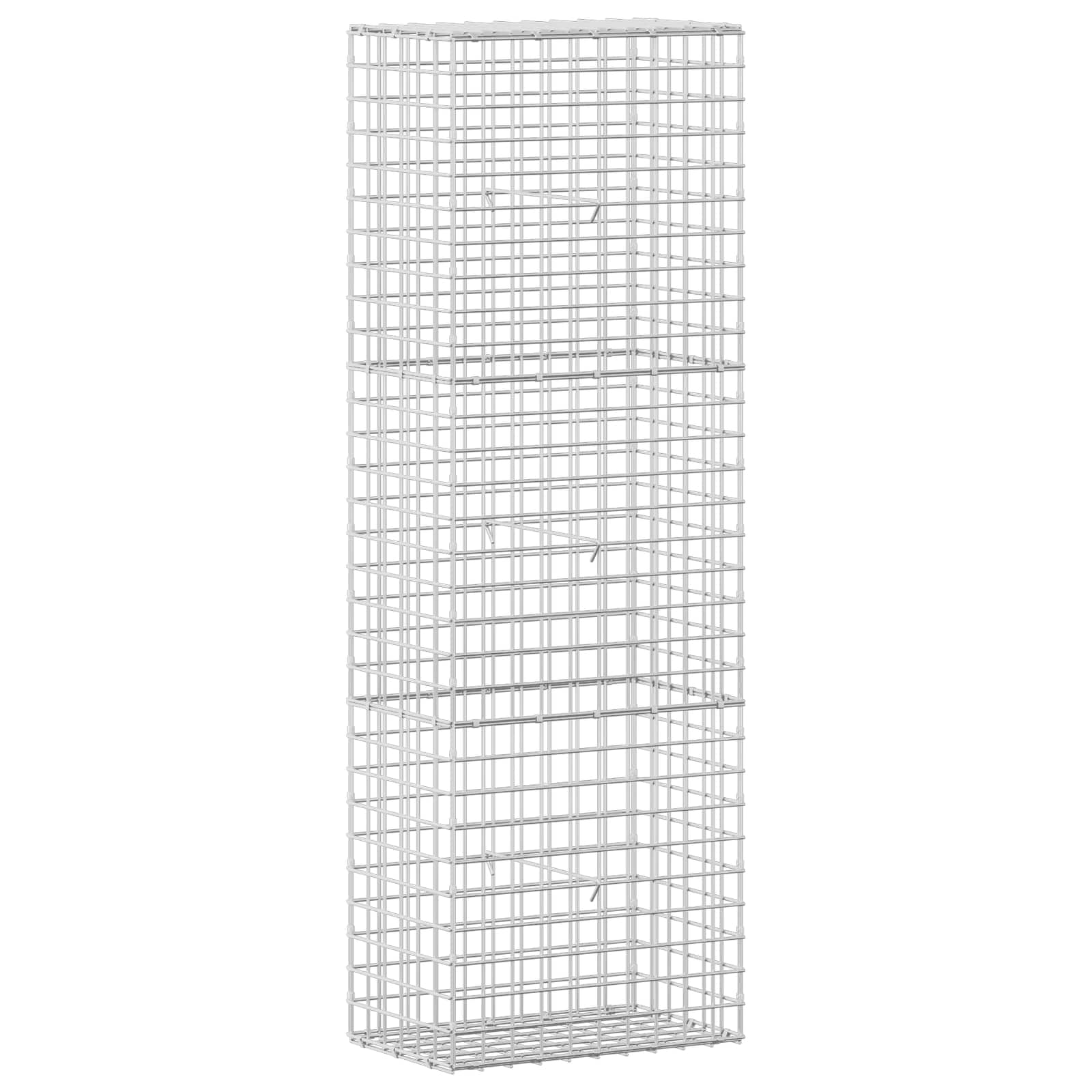Gabione Mit 3,5 Mm Draht Und 5x5 Cm Maschen 50x30x150 Cm Vidaxl