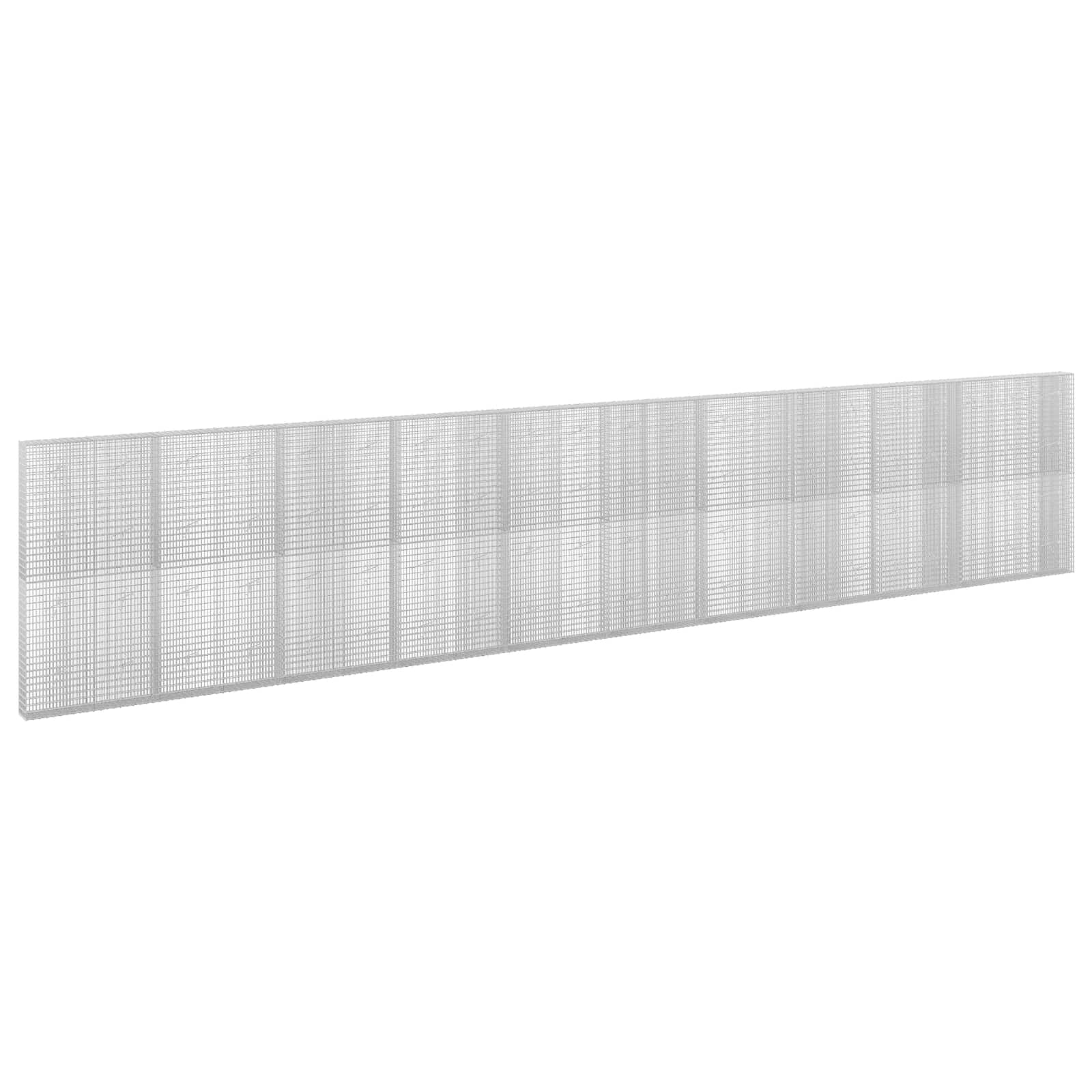 Gabione Mit 3,5 Mm Draht Und 5x2,5 Cm Maschen 1050x20x200 Cm Vidaxl