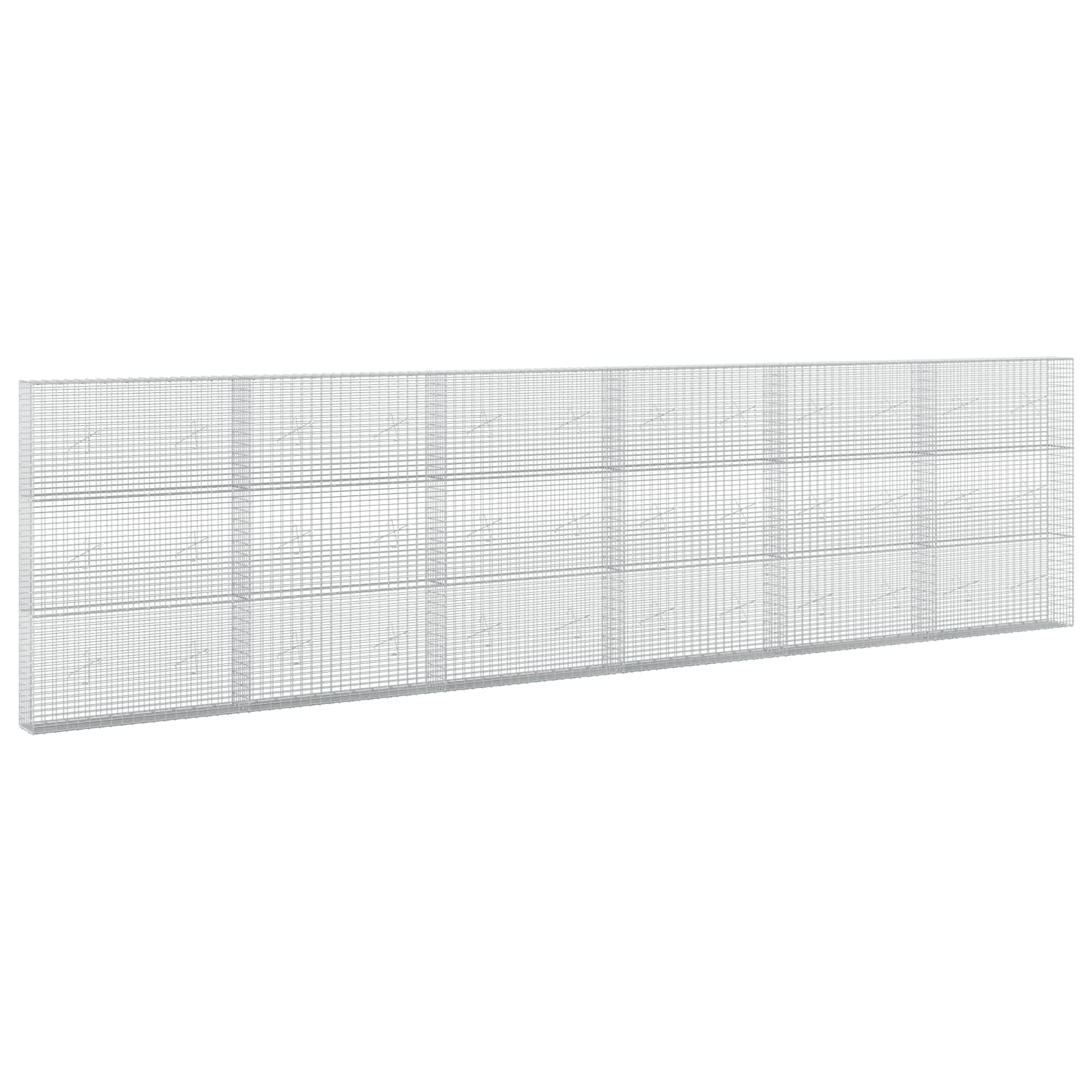 Gabione Mit 3,5 Mm Draht Und 5x2,5 Cm Maschen 600x20x150 Cm Vidaxl