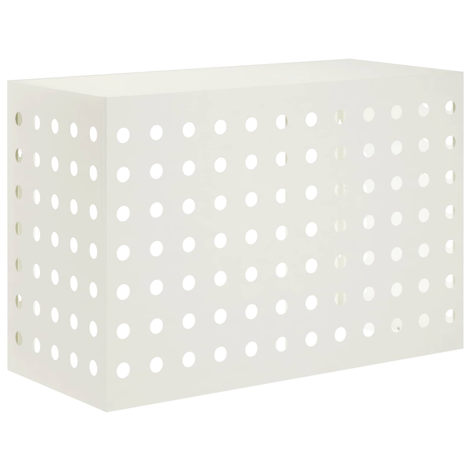Vidaxl Air Conditioner Cover White 90 X 40 X 60 Cm Steel