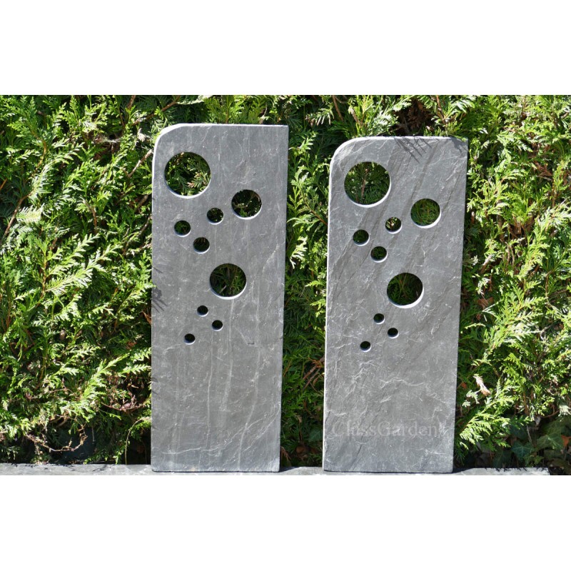 Totem In Leisteen 80 Cm -bullettes - Pak Van De 2 Totems