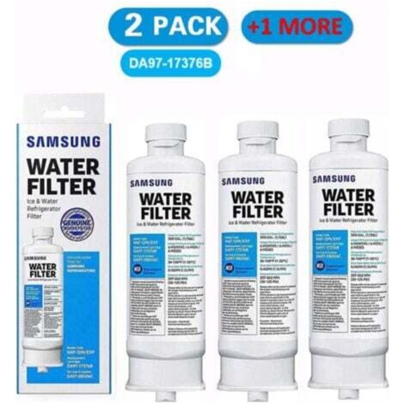 Lot De 3 Filtres À Eau De Rechange Compatibles Avec Réfrigérateur Samsung Da97-17376b Da97-08006c Haf-qin Haf-qin/exp-dou