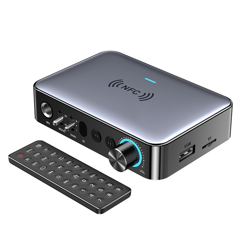 2023 Glasfaser-bluetooth-empfänger/sender, 5.1-audioadapter, Digital-analog-mikrofon Für Gesang