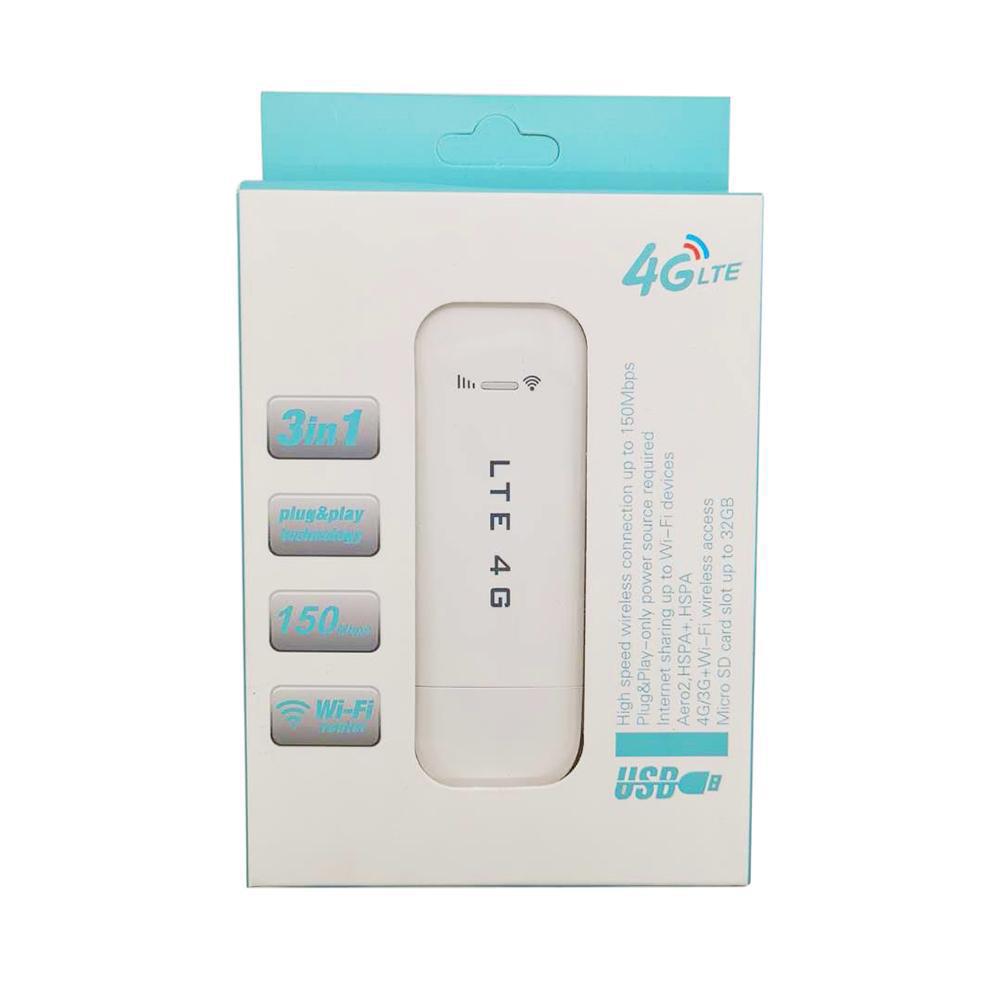4g-wlan-kartenhalter, Tragbarer Lte-wlan-usb-dongle, Wlan-router, Modem, Kfz-wlan – U96-3 – Lte – Weiß