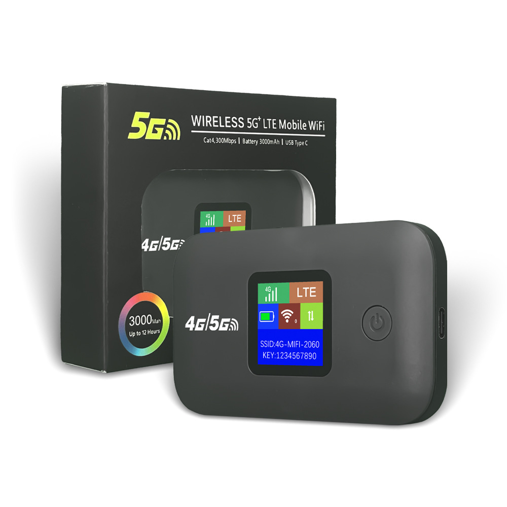 Auf Lager: A8 Neuer 4g-wlan-router, 3000-mah-akku, Sim-kartensteckplatz, Farbbildschirm, Mifi, Tragbarer Mobiler Wlan-hotspot – A8-e Eurasia Edition, Eisengrau