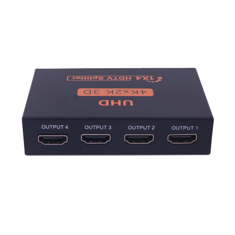 Hdmi 1 Auf 4 Splitter, 1 Eingang, 4 Ausgänge, Hd-frequenzsplitter, 4k – Einheit + Europäischer Standard, Komplettset