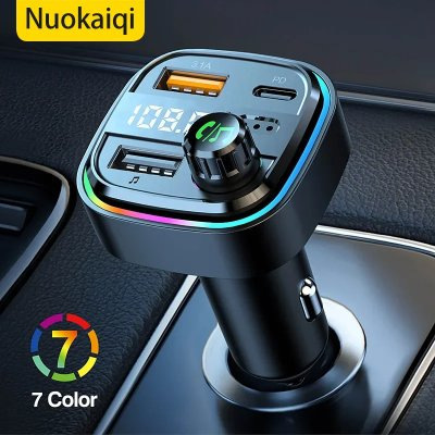 Kfz-ladegerät Der C-serie, Digitale Fm-frequenzanzeige, Bluetooth-player, Zigarettenanzünderstecker, Pd-schnellladegerät (großhandel) – Schwarz