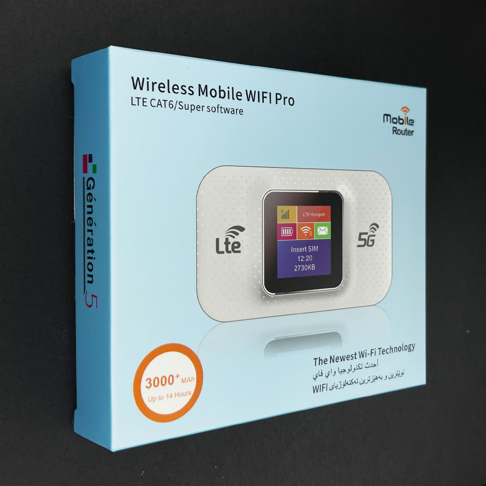 Mf680 4g-wlan-router Mit Usb-c-anschluss, Farbbildschirm, 3000 Mbit/s Geschwindigkeit Und Herausnehmbarer Sim-karte