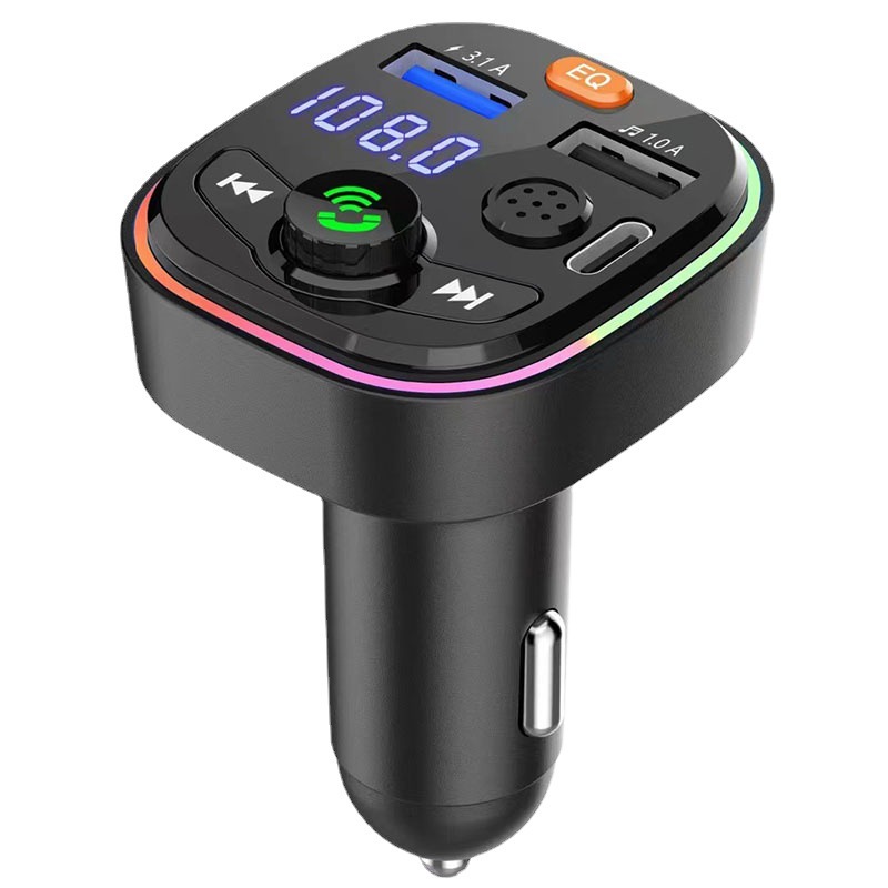Neues Multifunktionales Autoladegerät, Bluetooth-mp3-player Fürs Auto, Audio-transmitter Für 1 Bis 3 Kfz-ladegeräte