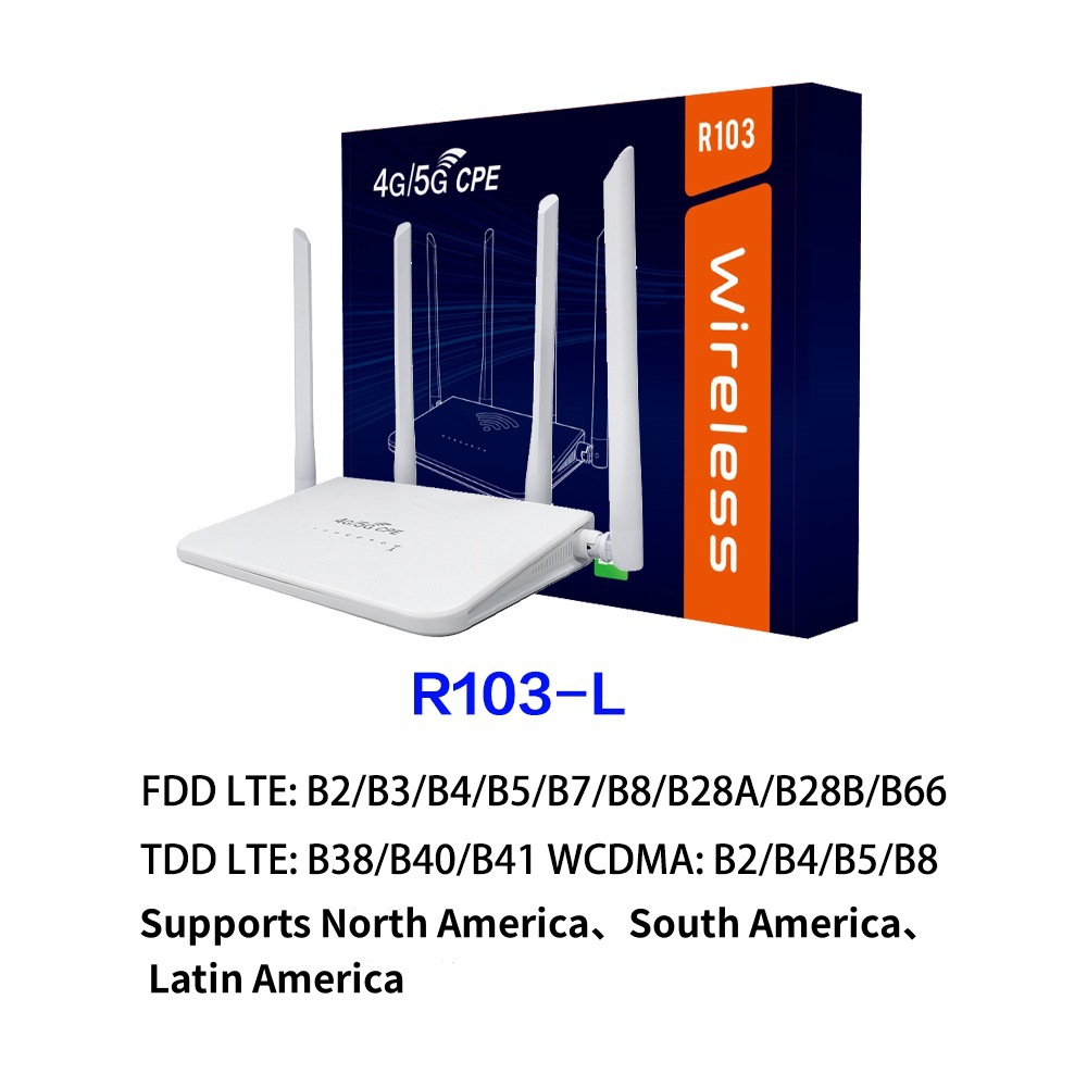 R103 4g/5g Router – Südamerikanische Version – Heim-cpe – Kabelgebundene 4g-internetverbindung Mit Lte-sim-karte – R103-l