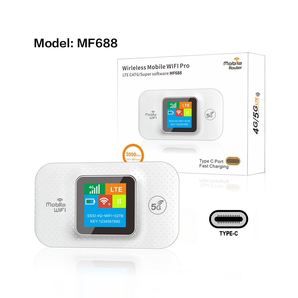 Tragbarer 4g-wlan-router Im Taschenformat Mit Lte-sim-karte – Mf688