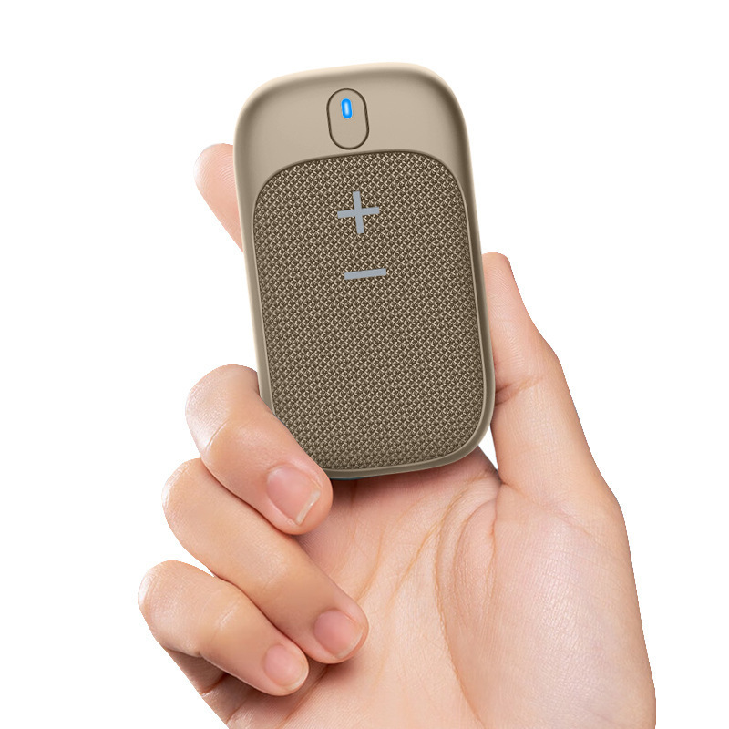 Neuer Tragbarer Ws11 Mini-bluetooth-lautsprecher Mit Integriertem Subwoofer Für Outdoor-läufe – Beige