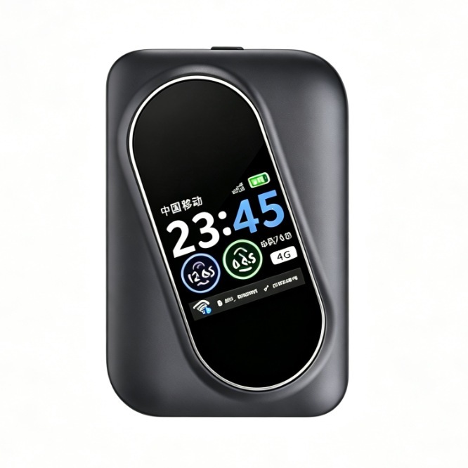 Tragbarer 4g-wlan-autorouter Mifi Mit Sim-kartensteckplatz H7 – Blau – Eurasien – Lcd-bildschirm