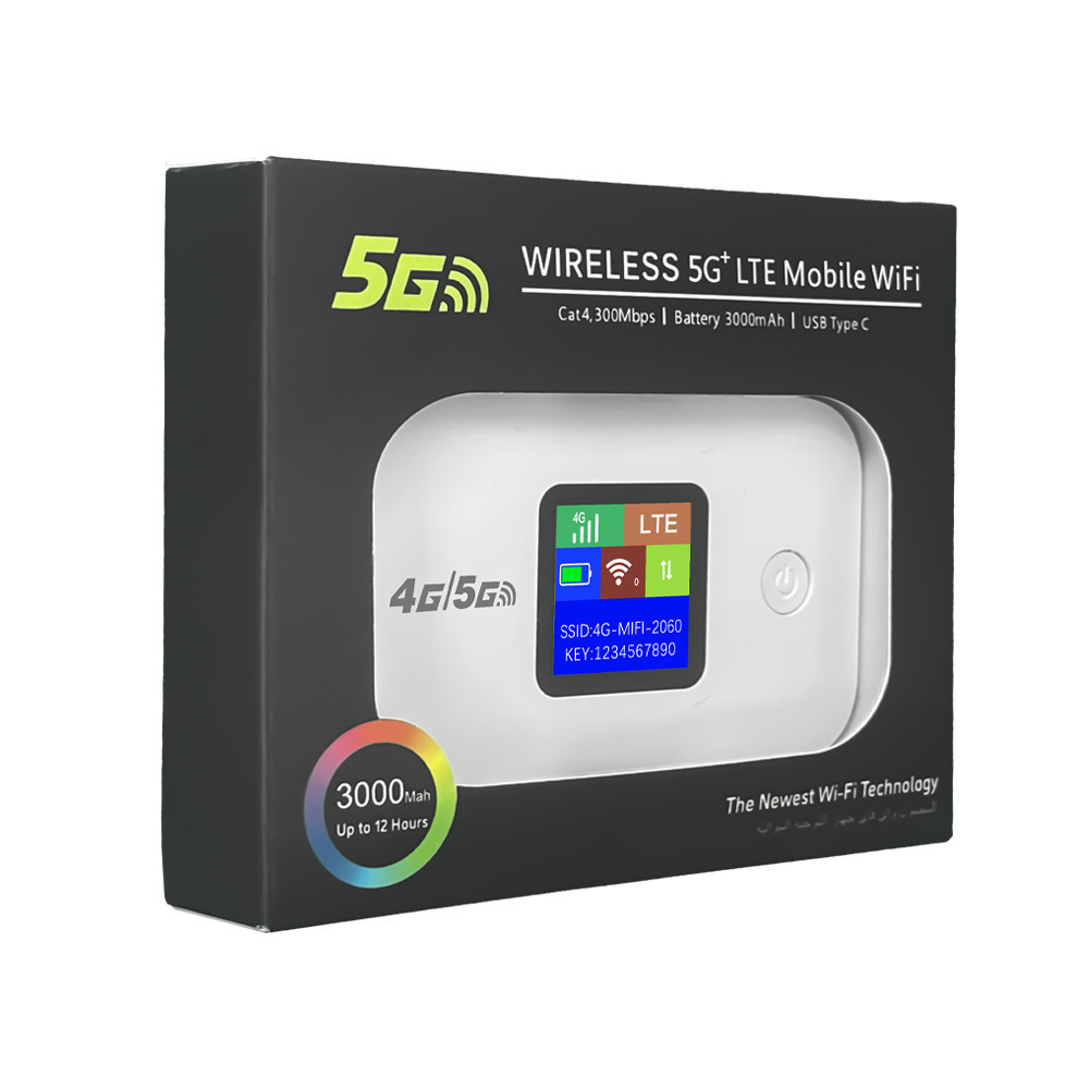 Tragbarer 4g-wlan-router, 5g-wlan-mifi, Lte-taschen-wlan-router, Sim-karten-router A8 – A8-1 Hellgrau