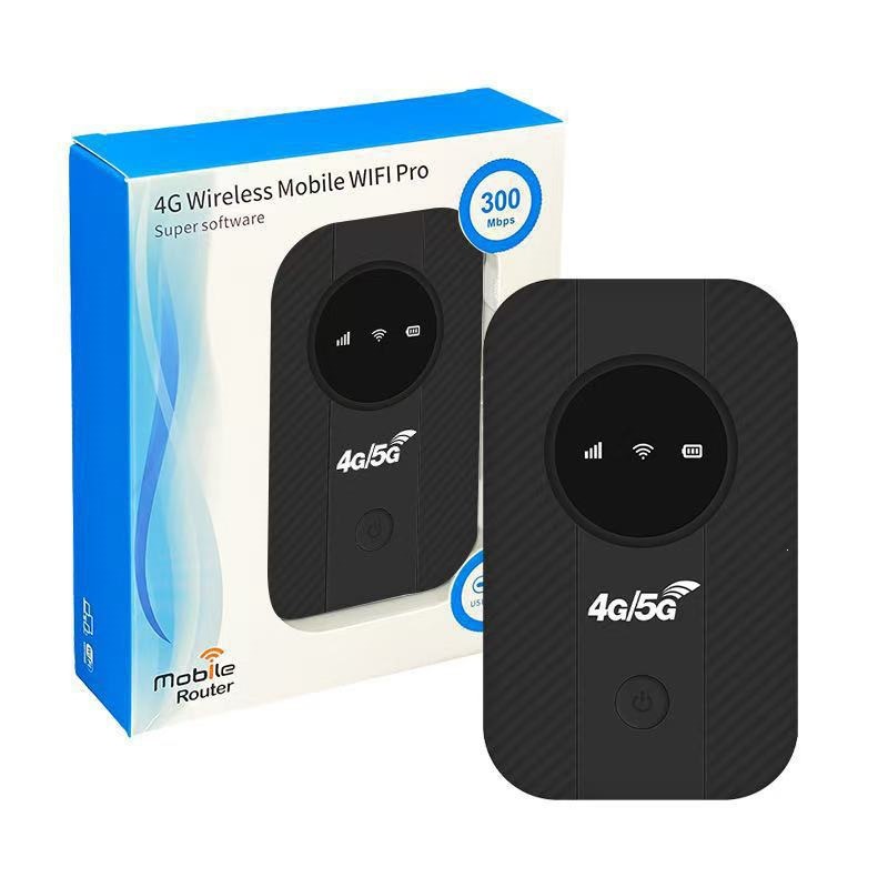 Eurasia 4g Pocket Wifi Tragbarer Wlan-router Mit Speicherkartensteckplatz Für Den Außeneinsatz – Schwarz