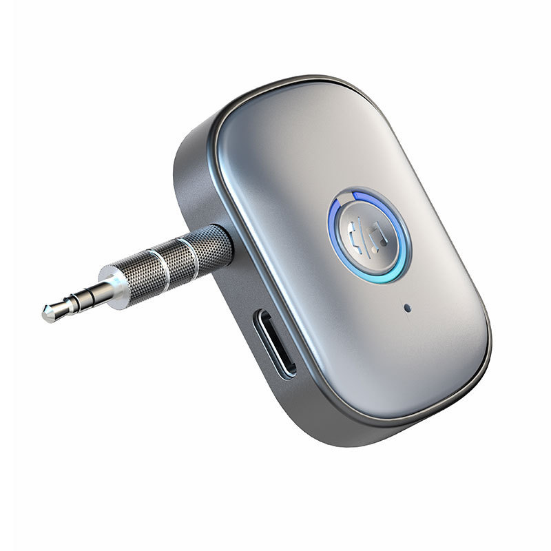 W2 Bluetooth-empfänger/sender Für Computer, Fernseher, Kopfhörer, Lautsprecher Und Drahtlose Auto-audioübertragung – W1 – Silbergrau