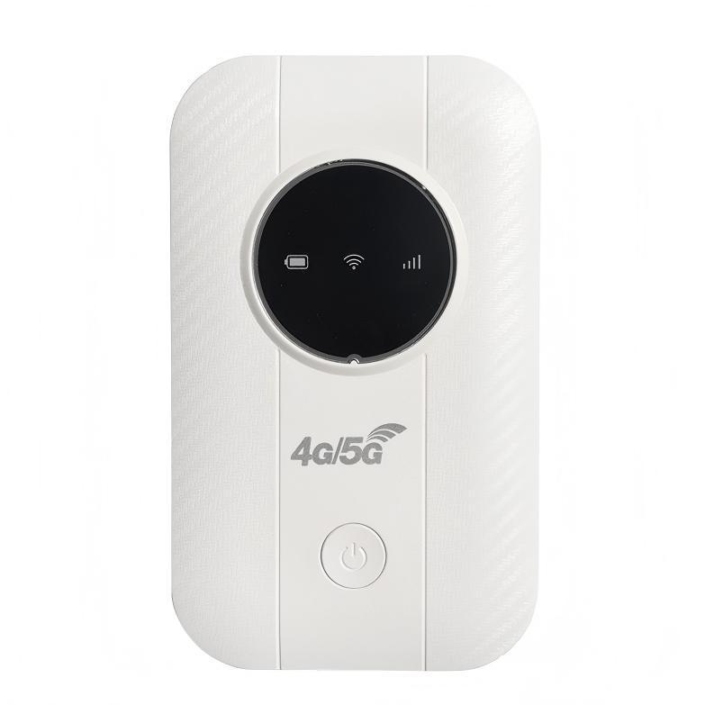 4g-wlan-router, Tragbares Auto-wlan-gerät, Sim-kartensteckplatz, Lte-mifi-modem – Weiß – 3200-mah-akku