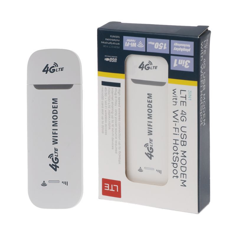 4g-wlan-kartenhalter, Tragbarer Lte-wlan-usb-dongle, Wlan-router, Modem, Kfz-wlan – U96-3 – Weiß