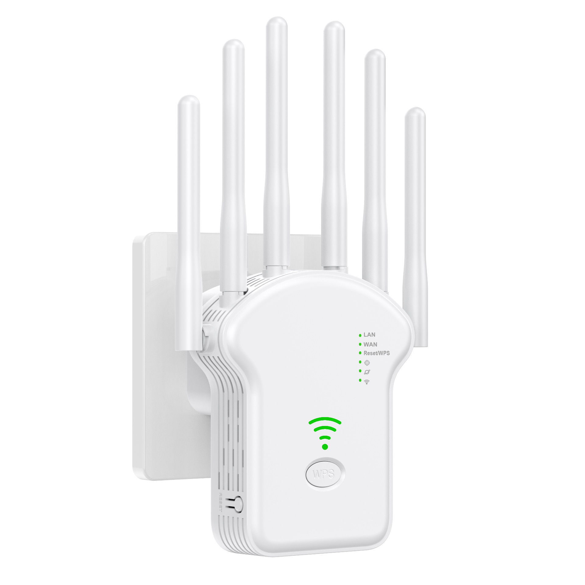 Ac1200m Dualband-wlan-repeater, Leistungsstarker 5g-funksignalverstärker, Europäischer Standard U13, Weiß, 300 M Reichweite