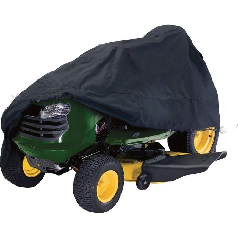 Easycomfort Housse De Tondeuse À Gazon, Housse De Tracteur De Pelouse Résistante En Tissu Oxford Imperméable Et Anti-uv 210d Résistant À La Poussière Pour Jardin Extérieur M Voir Image