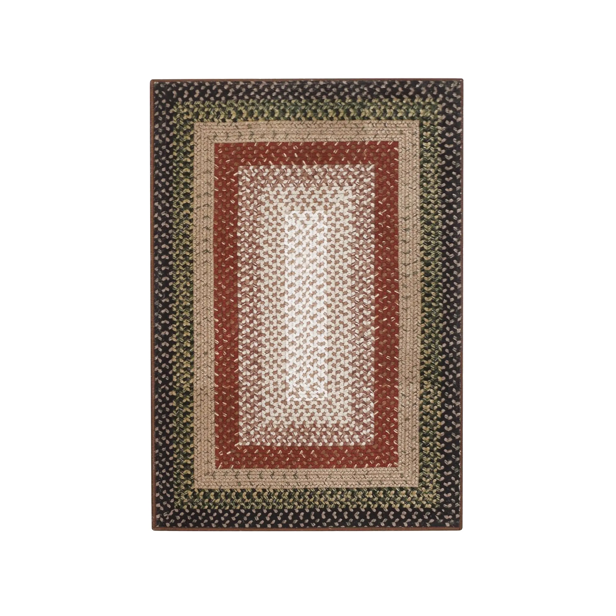 Teppich, Rutschfeste Unterlage, Maschinenwaschbar, Rot 120×170cm