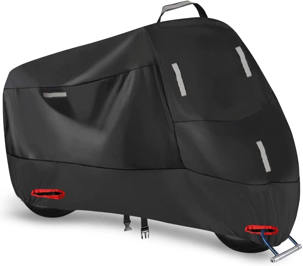 Motorradabdeckung, Outdoor-oxford-gewebe, Rollerabdeckung, Mopedabdeckung, Motorradgarage, Winterfest (m: 200 X 90 X 100 Cm)