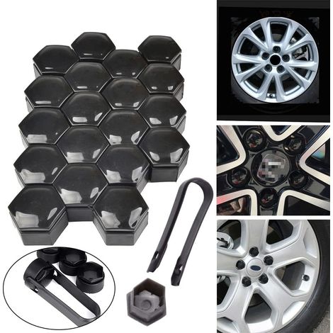 Radmutterkappe 17 Mm – 20er-pack Kunststoff-schutzkappen – Sechskantschutz Für Radmuttern – Einfache Montage