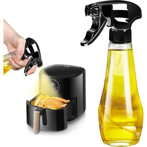 Ölsprüher 200 Ml Aus Dickem Glas Horizontaler Und Vertikaler Sprühmodus Dichtungsring Für Speiseöl