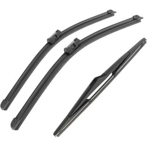Scheibenwischer Vorne Und Hinten Für Ford Fiesta Mk6 (2008, 2009, 2010, 2011, 2012, 2013, 2014, 2015, 2016) 26" + 15" + 12
