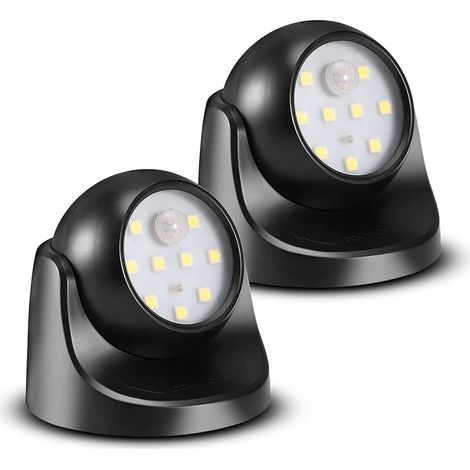 Led-strahler Mit Bewegungsmelder – 150 Lumen – Abnehmbare Kugel – 360° Drehbarer Kopf – Erkennungswinkel 120° – Reichweite Bis Zu 3 M
