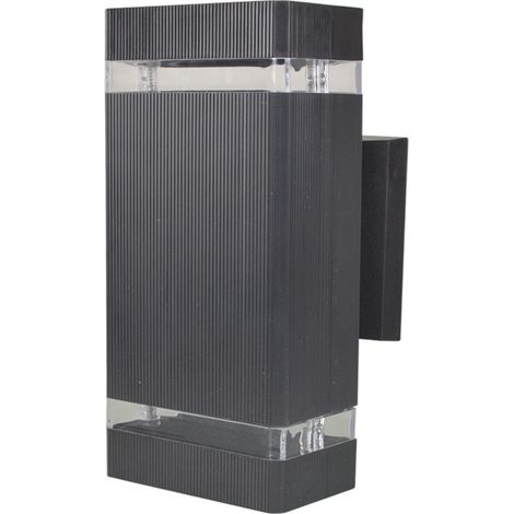 Solar-außen-wandleuchte Mit Led, 1000 Lumen, Regenfest, Korrosionsbeständig, Temperaturbeständig, Spannung 220 V, Material Pvc/acryl, Schwarz