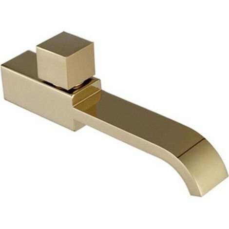 Moderner Wandarmatur Aus Messing G1/2, Badewasserhahn An Der Wand, Einloch-kaltwasserhahn Für Küche, Badezimmer, Spüle Und Waschbecken, Gold