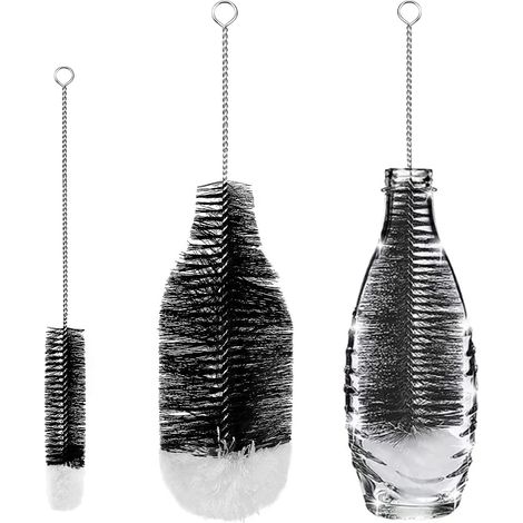 2er-set Flaschenbürsten, Hochwertige Reinigungsbürste Für Glasflaschen, Thermoskannen, Babyflaschen Und Tassen.
