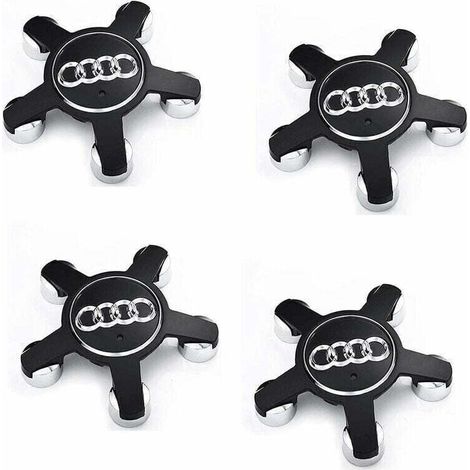 4er-satz Radnabenkappen Für Audi – 135 Mm Felgenblenden – Abs Schwarz – Einfache Montage An Den Radnaben - 4f0601165