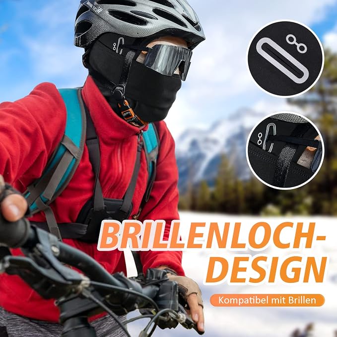 Set Mit 2 Winter-sturmhauben Für Damen Und Herren, Thermische, Winddichte Sturmhaube, Skimaske Für Outdoor-sportarten Wie Radfahren, Skifahren, Motorradfahren Und Mountainbiken.