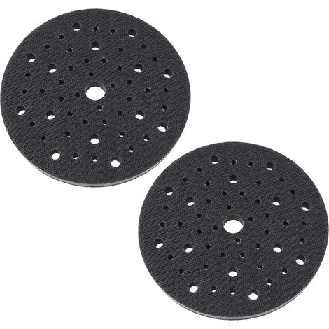 2 Stück Weiche Schwamm-interface-pads 150 Mm Schleifpads Mit 53 Löchern Für Poliermaschine Stoßfeste Pad-ersatz Klett-schleifscheiben