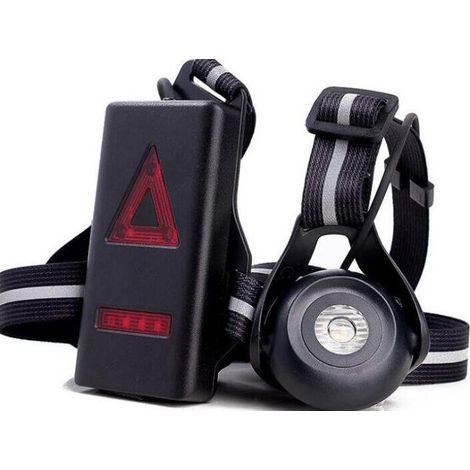 Lampe De Course – Lampe De Course Rechargeable Par Usb 125, 250 Lumens Ipx6 Étanche Pour Course À Pied 3 Modes Et Angle Réglable À 90° Led Pour Jogging, Camping, Coureurs