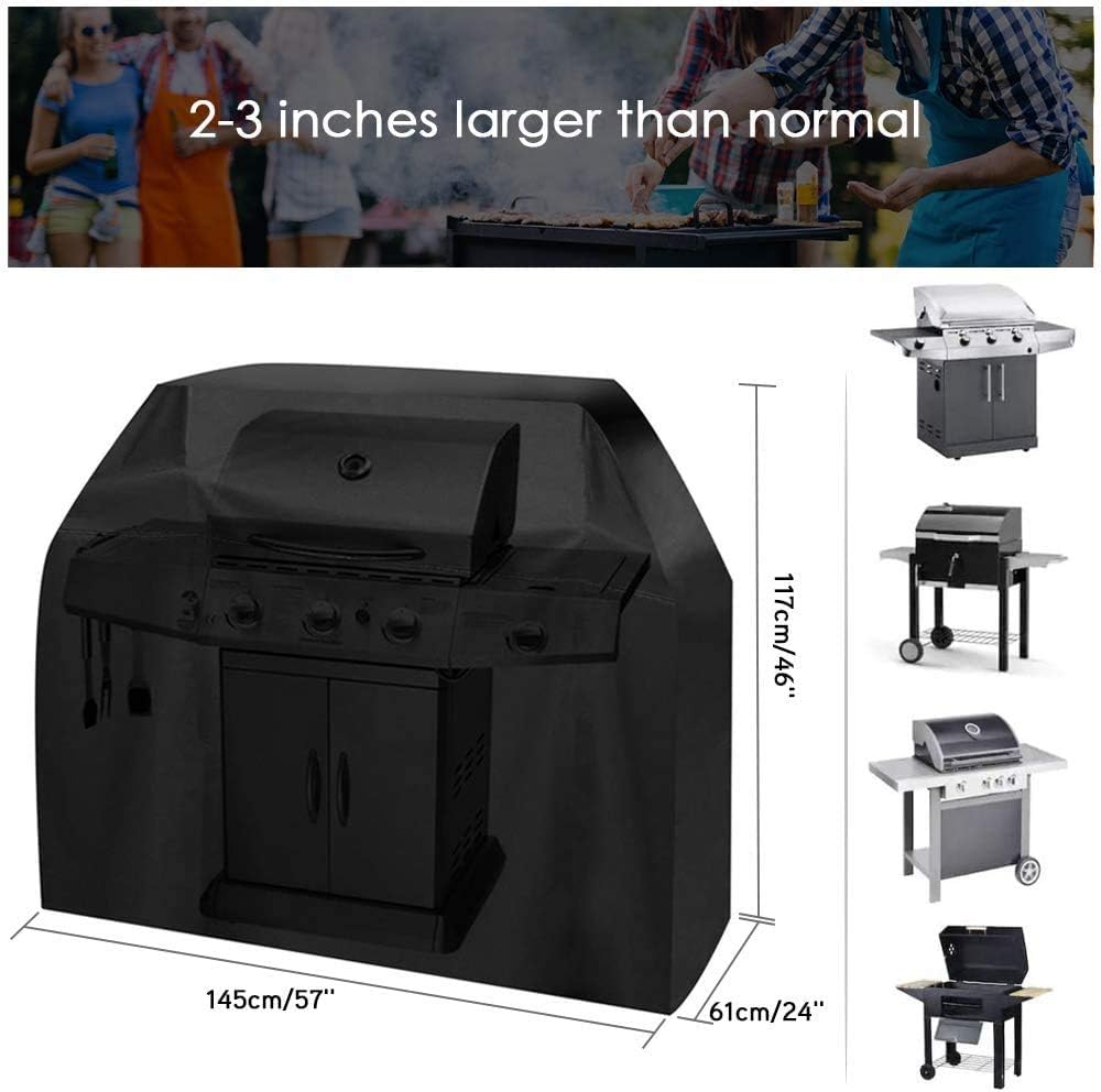 Grillabdeckung, Gasgrillabdeckung, Grillhaube, Regenschutz, Outdoor-grillabdeckung (145 X 61 X 117 Cm)