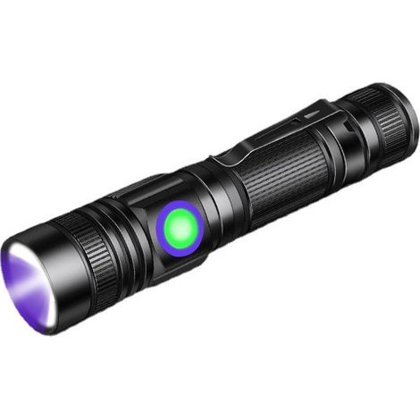 Uv-taschenlampe 365nm, Wiederaufladbare Wood'sche Lampe, Schwarzlicht-ultraviolett-led-mini-taschenlampe Mit Clip, Urindetektor Für Haustiere, Aushärtung Von Harz