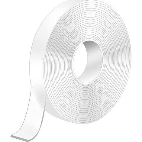 5 M Scotch Doppelseitiges Extrastarkes Klebeband, 5 M X 2 Cm X 2 Mm Scotch Transparentes Doppelseitiges Waschbares, Wiederverwendbares Klebeband Zum Aufhängen Von Bildern