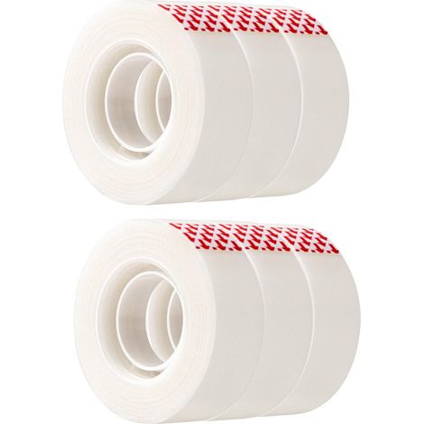 6er-pack Matte Klebebänder, Zum Reparieren, Nachfüllungen Für Klebeband, Transparent, 1,9 Cm X 25,4 M