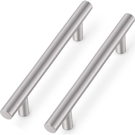 5er-set Gebürstete Vernickelte Edelstahl-schrankgriffe Mit 12 Mm Durchmesser Für Schubladen Und Schränke