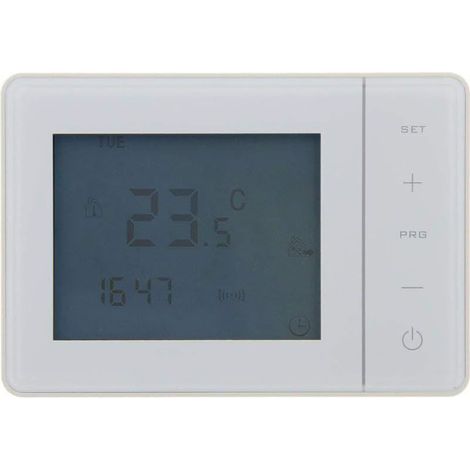 Thermostat Programmable Filaire Blanc