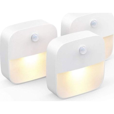 Led-nachtlicht, Wandlampe Mit Bewegungsmelder Zum Aufkleben, Wand-nachtlicht Für Badezimmer, Schlafzimmer, Flur, Warmweiß