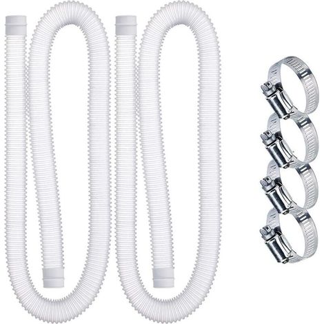 Saugleitung Für Pool 1,25 Zoll – 2er-pack – Flexibles Polyethylen – Uv- Und Chemikalienbeständig