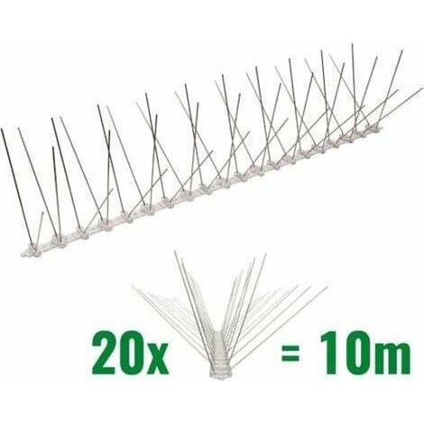 10 Meter Anti-tauben-spitzen, 4 Reihen Aus Polycarbonat – Qualitätslösung Zur Vogelschreckung