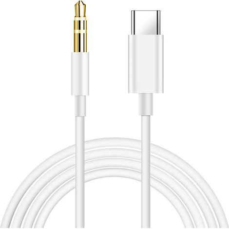 Usb-c Auf 3,5-mm-klinkenkabel, Usb-c-auf-3,5-mm-audio-klinkenadapter, Stereo-hilfskabel Für Auto, 2 M