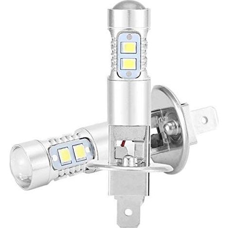 Ampoule Led H1 100w, Ampoules De Phare Feu De Brouillard 360 Degrés Phare Ampoule Led 2pcs H1 6000k Super Blanc