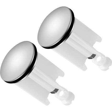 2-teiliger Spülstopfen-set, Verstellbarer Spülstopfen Mit Haarsieb, Geeignet Für Spülen, Bidets Und Badezimmer (weiß).